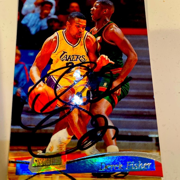 Autographed Derek Fisher Rookie Card - Picture 1 of 2